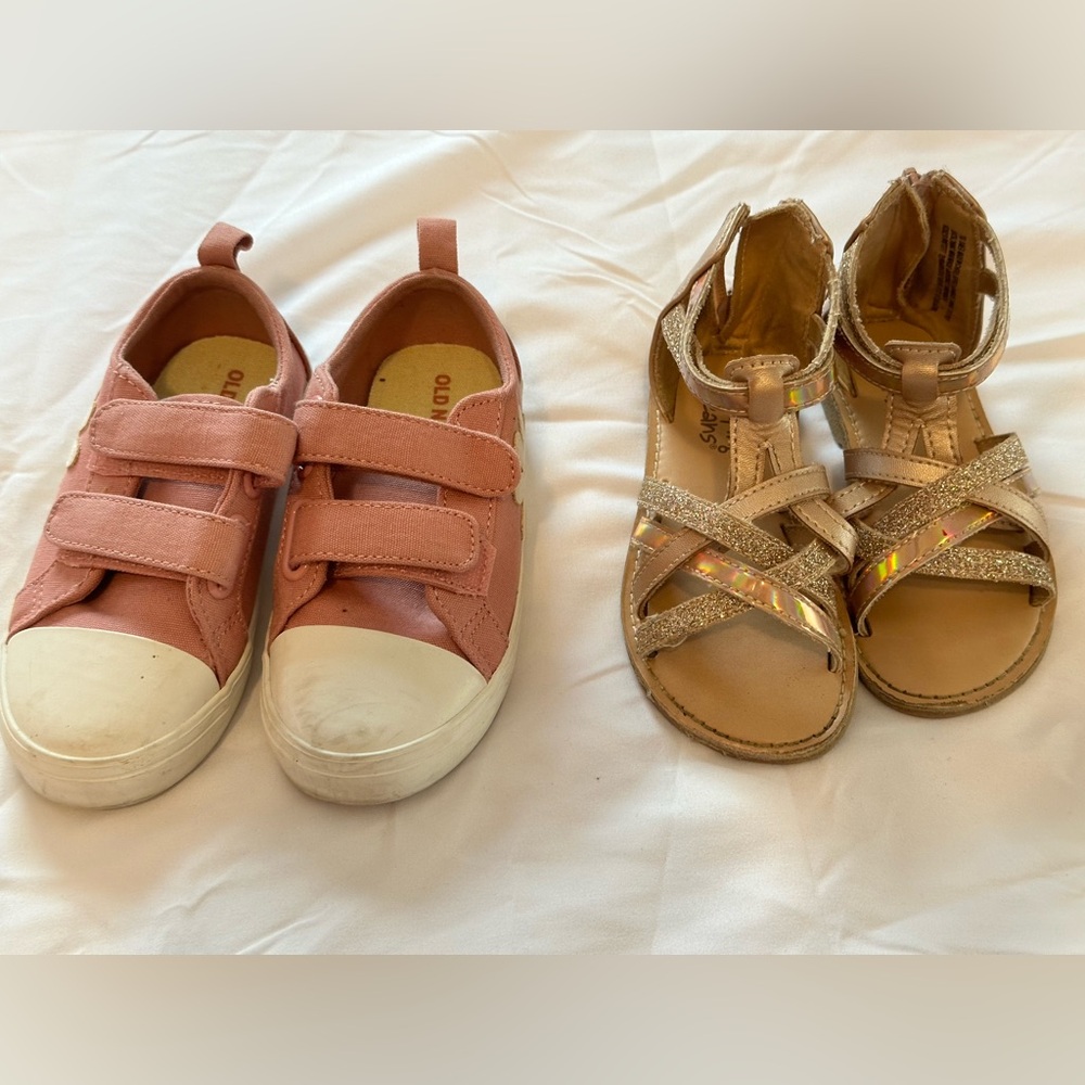 2 Pairs of Toddler Shoes Size 8